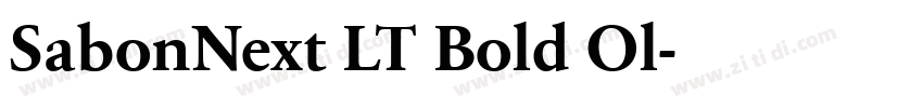 SabonNext LT Bold Ol字体转换